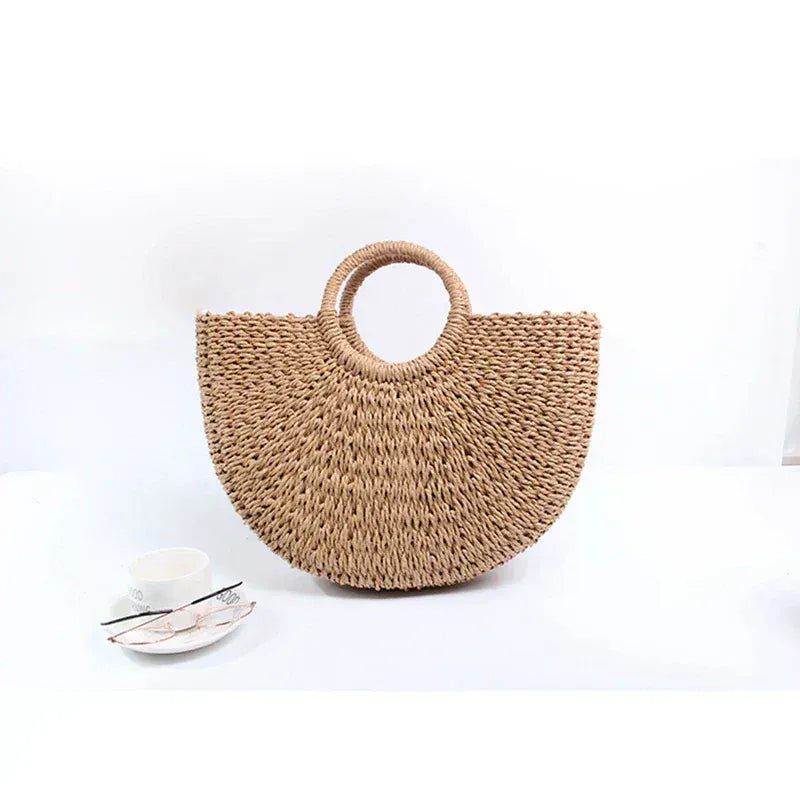 Celvera Tas Dames - Strandtas met Ronde Hengsels en Open Silhouet | Zomer