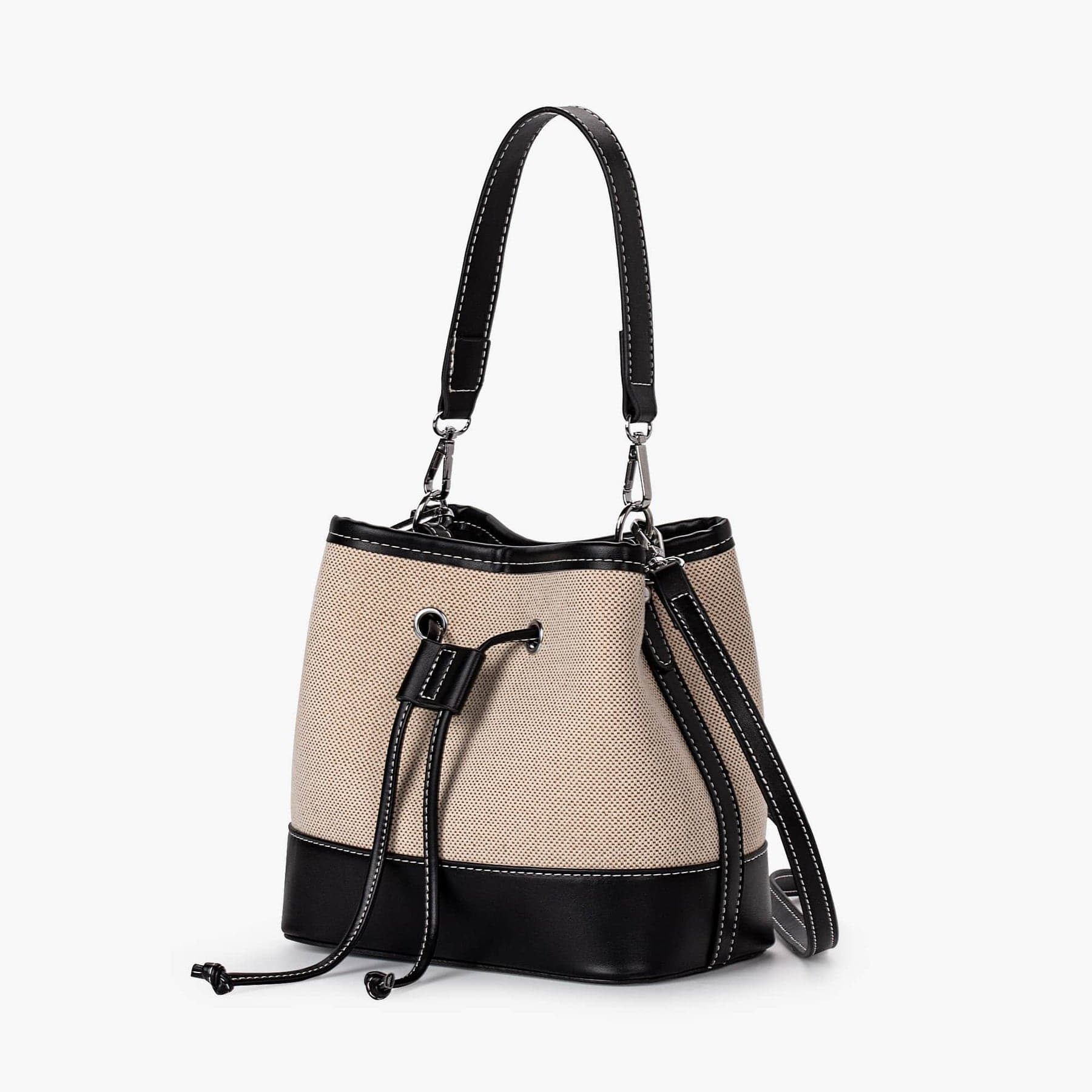 Celvera Tas Dames - Bucket Bag met Trekkoord en Afneembare Crossbodyband | Chique