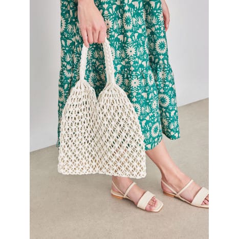 Celvera Tas Dames - Open Gehaakte Shopper met Dubbele Tophandvatten | Casual