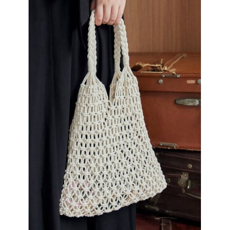 Celvera Tas Dames - Open Gehaakte Shopper met Dubbele Tophandvatten | Casual