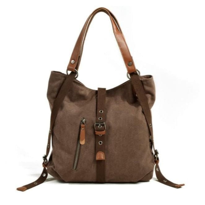 Celvera Tas Dames - Ruime 2-in-1 Schoudertas en Rugzak met Voorvak | Casual