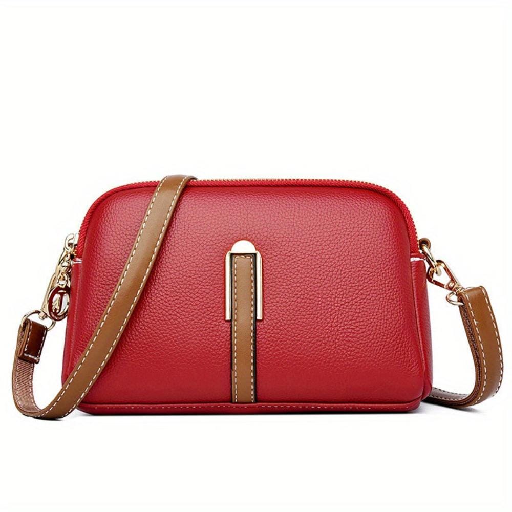 Celvera Tas Dames - Kleine Crossbody met Dubbele Rits en Schouderriem | Chique
