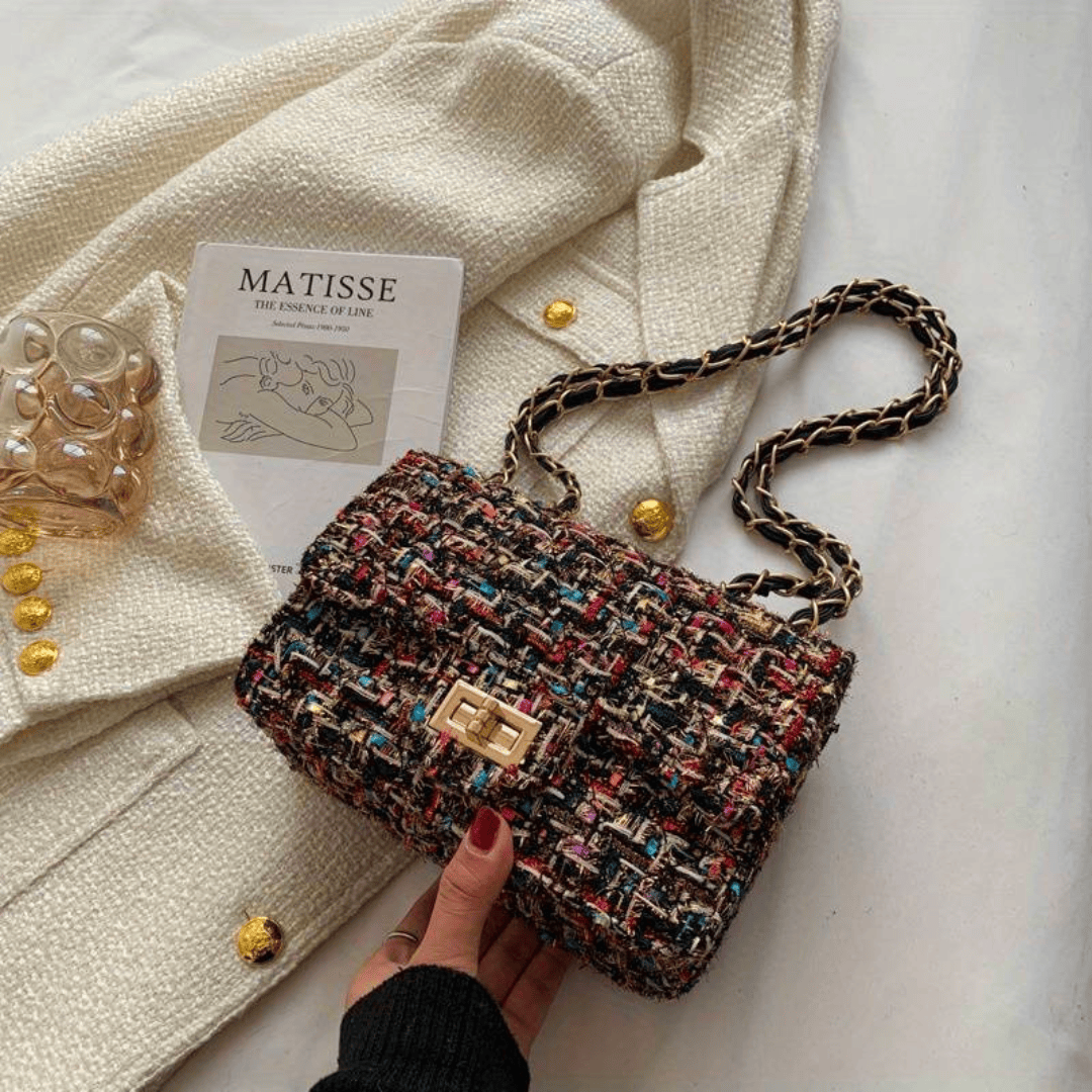 Celvera Tas Dames - Klein Model met Ketting en Draaisluiting | Chique