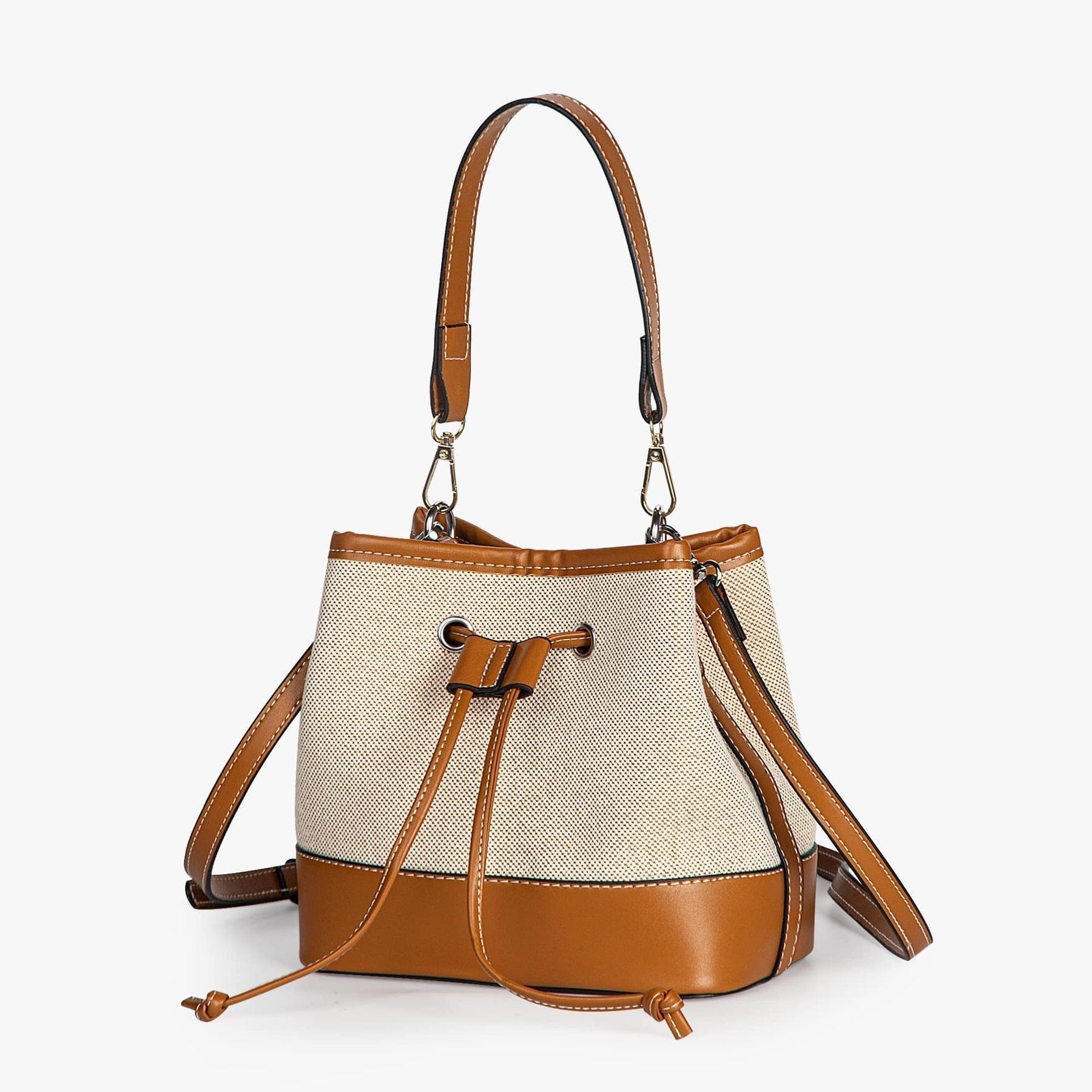 Celvera Tas Dames - Bucket Bag met Trekkoord en Afneembare Crossbodyband | Chique