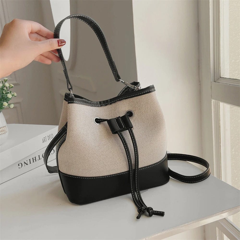 Celvera Tas Dames - Bucket Bag met Trekkoord en Afneembare Crossbodyband | Chique