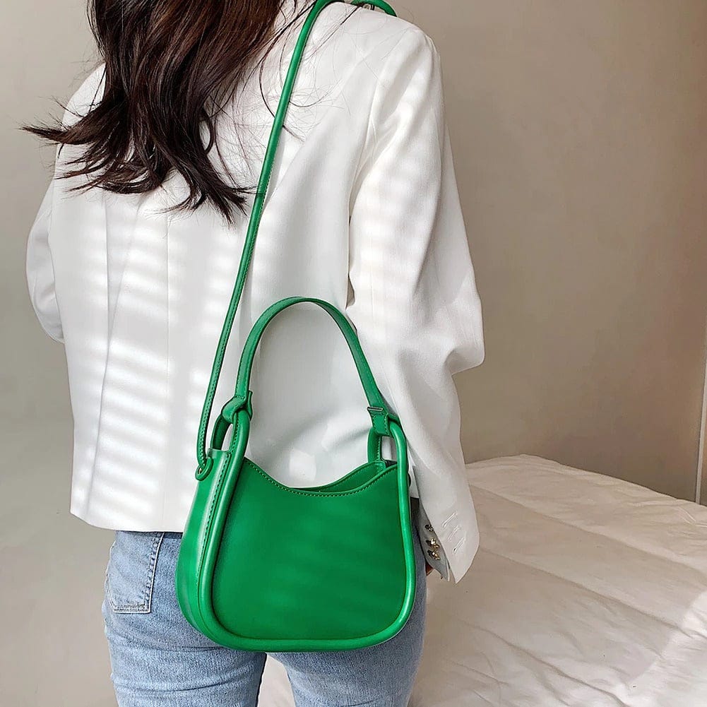 Celvera Tas Dames - Klein Halvemaanvormig Model met Knoopdetail | Casual
