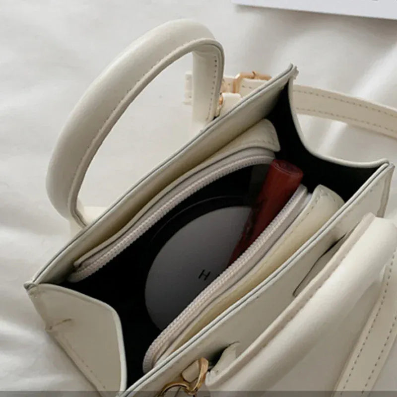 Celvera Tas Dames - Mini Handtas met Dubbel Handvat en Schouderriem | Chique