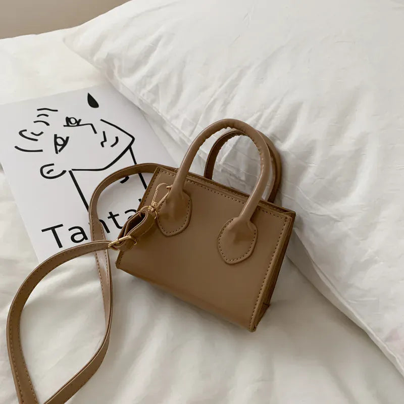 Celvera Tas Dames - Mini Handtas met Dubbel Handvat en Schouderriem | Chique