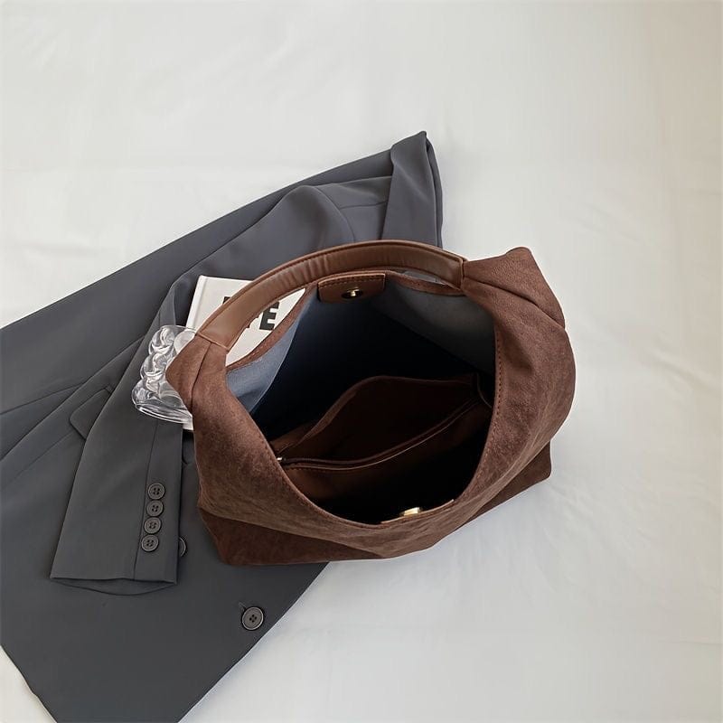Celvera Tote bag in zacht suède met ruim hoofdvak