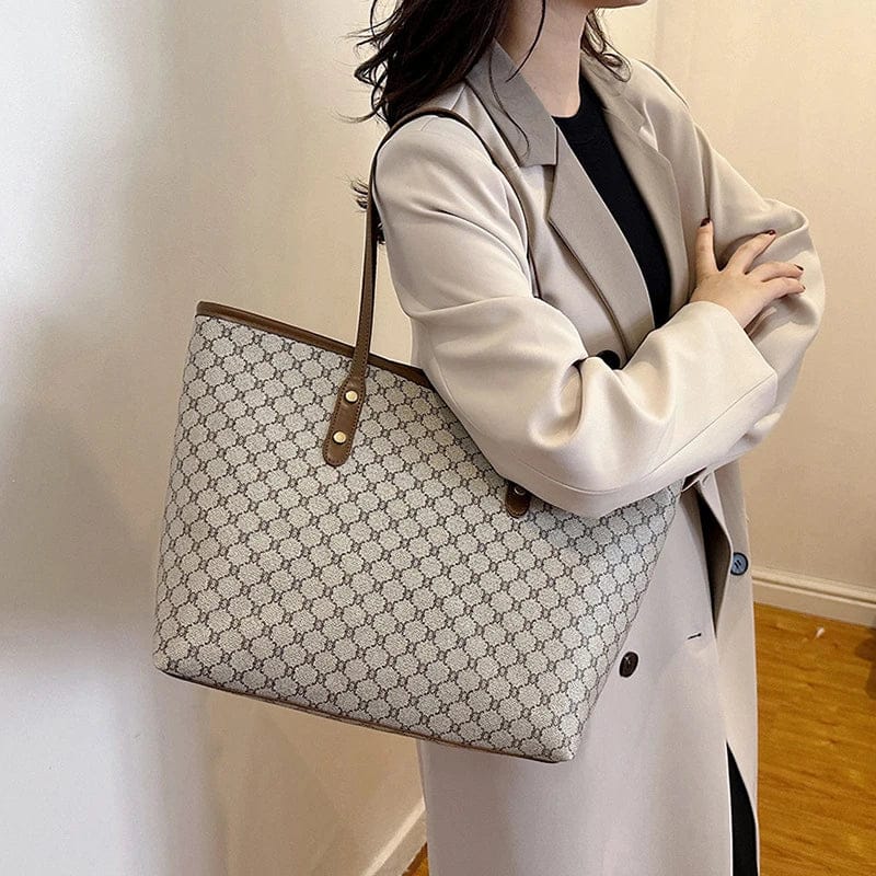 Celvera Luxe Leren Schoudertas Dames – Elegante en Ruime Handtas voor Elke Gelegenheid
