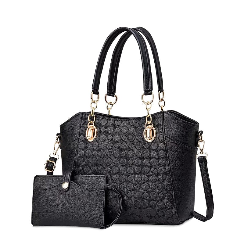 Celvera Elegante dames handtas in bruin leer met schouderriem