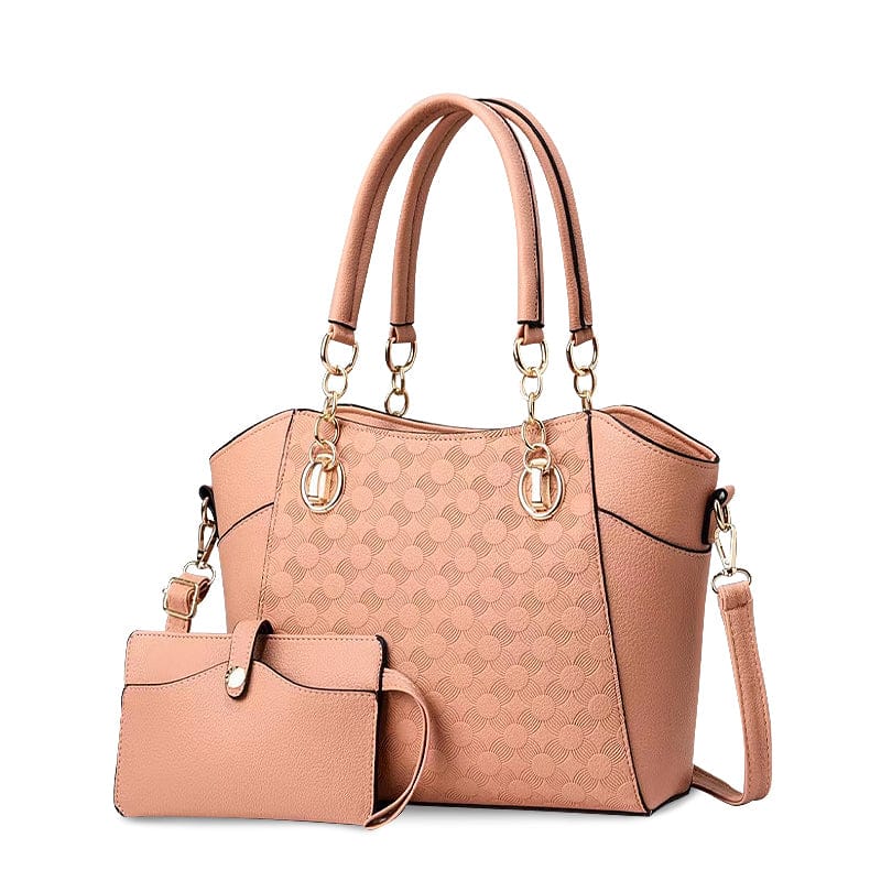 Celvera Elegante dames handtas in bruin leer met schouderriem