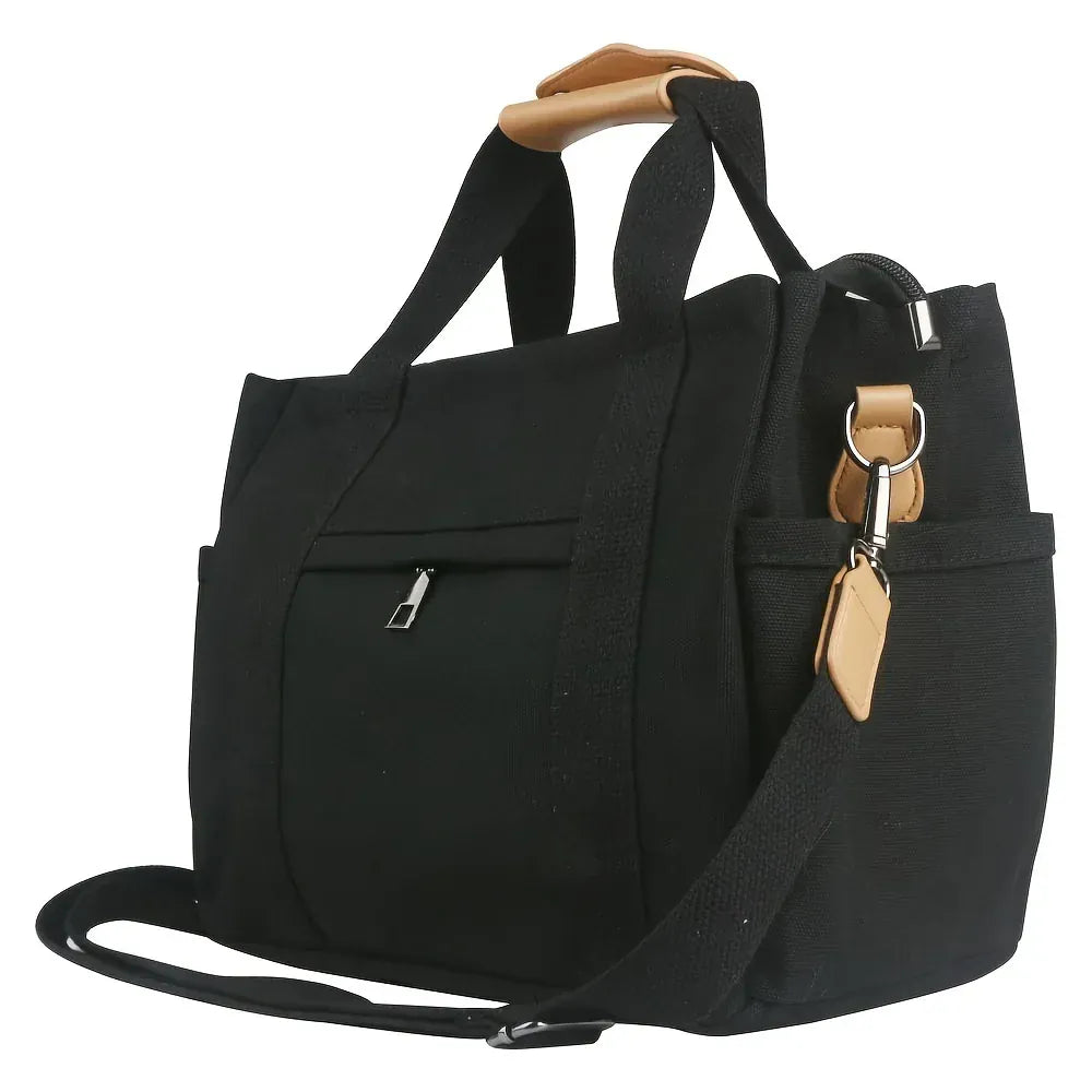 Celvera Tas Dames - Grote Tote Bag met Schouderriem en Zijvakken | Casual