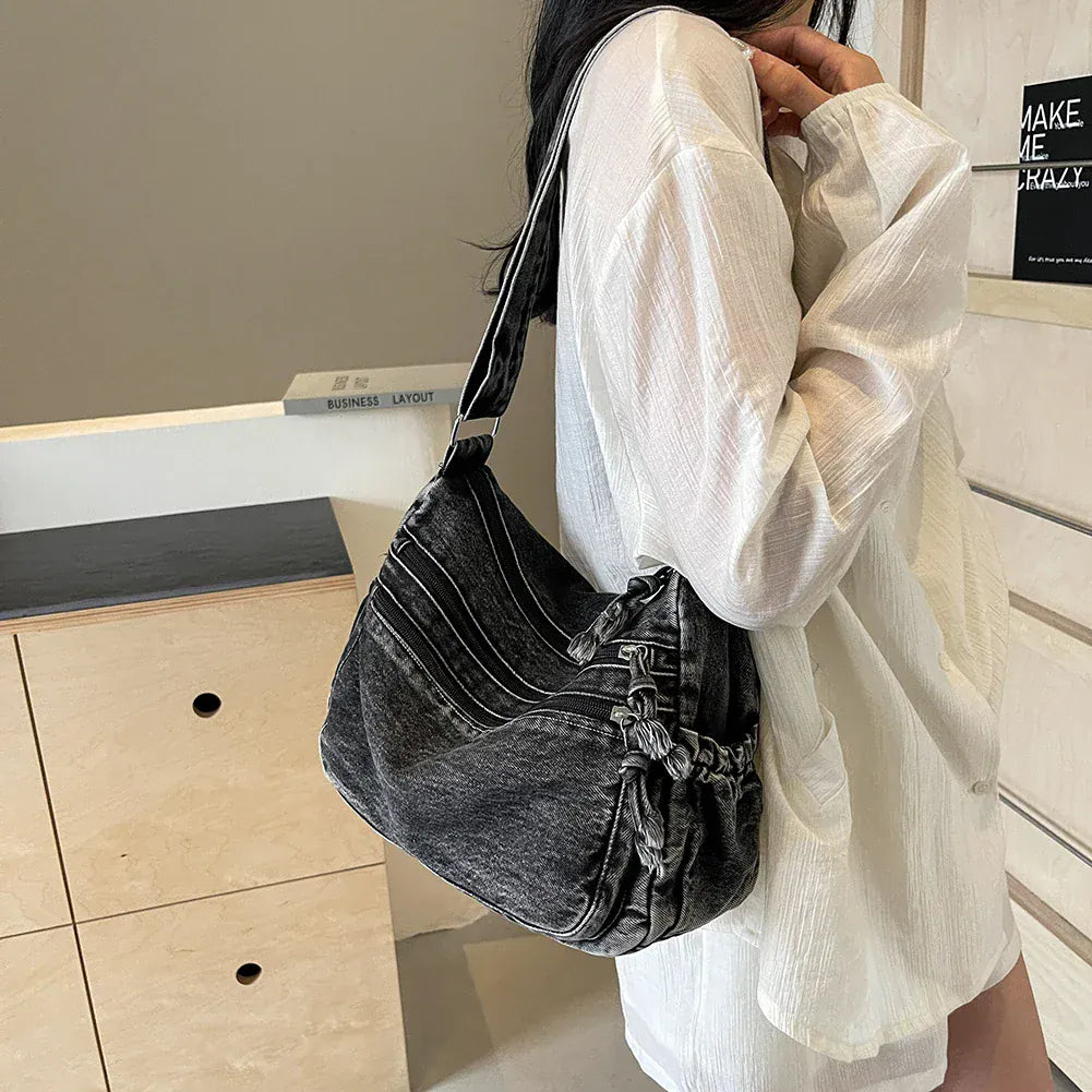 Celvera Tas Dames - Oversized Crossbody met Dubbele Rits | Casual