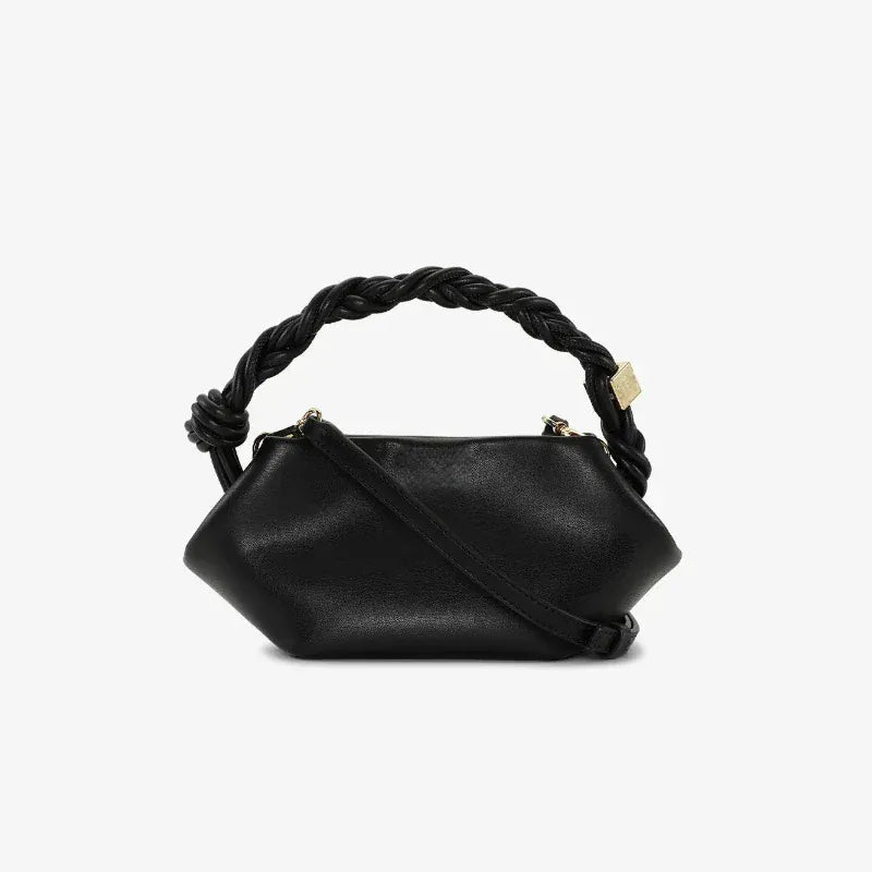 Celvera Tas Dames - Mini Crossbody met Gevlochten Handvat | Chique