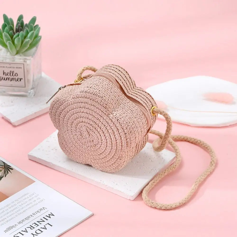 Celvera Tas Dames - Ronde Gevlochten Zomertas met Crossbody Riem | Casual