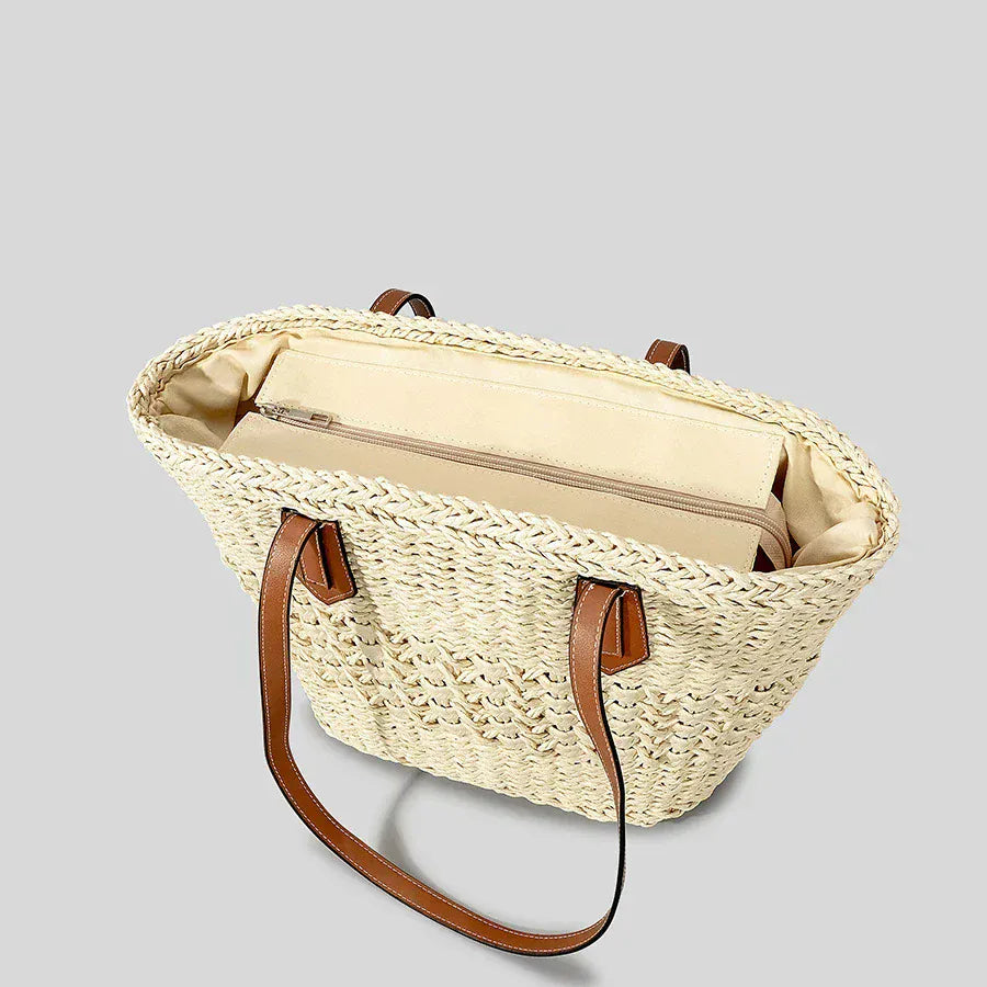 Celvera Dames Strandtas | Geweven Design | Lichtgewicht & Ruim