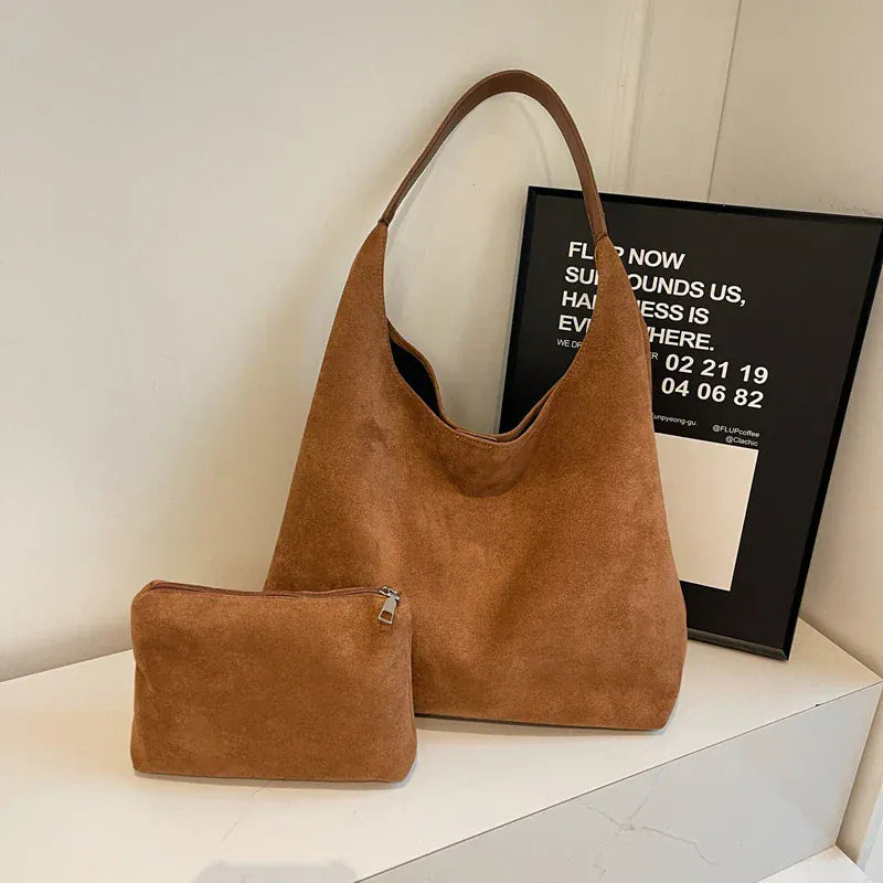 Celvera Tas Dames - Grote Zachte Hobo Bag met Enkele Schouderband | Casual