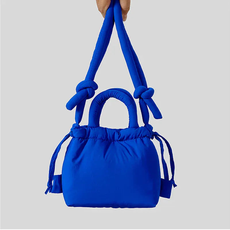 Celvera Tas Dames - Mini Handtas met Geknoopt Handvat en Trekkoord | Casual