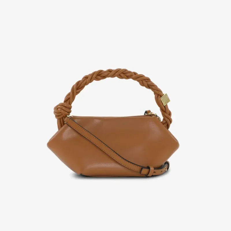 Celvera Tas Dames - Mini Crossbody met Gevlochten Handvat | Chique