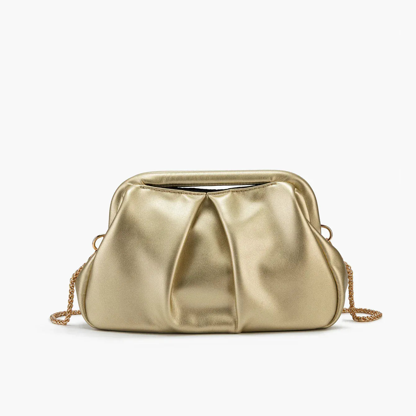 Celvera Handtas Dames - Geplooide Avondtas met Ketting | Glamour