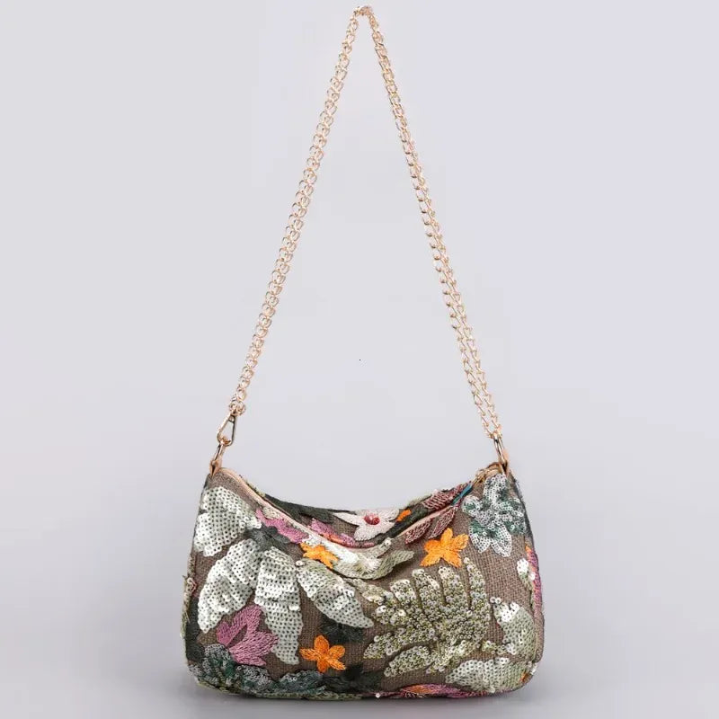 Celvera Schoudertas Dames - Romantische Hobo Bag met Bloemenprint | Zomer