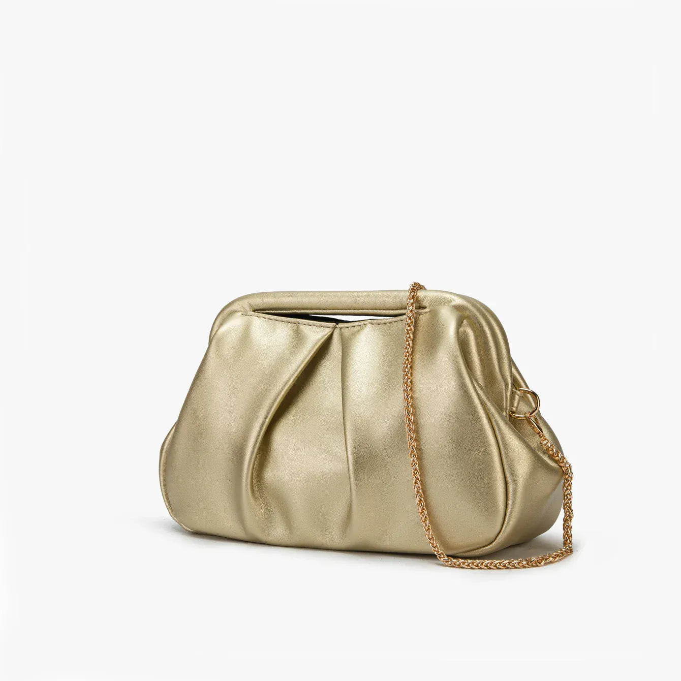 Celvera Handtas Dames - Geplooide Avondtas met Ketting | Glamour
