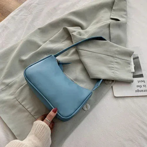 Celvera Tas Dames - Kleine Baguette Schoudertas met Slanke Band | Casual