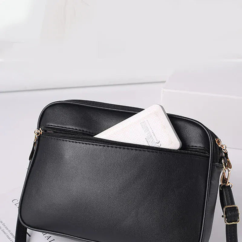 Celvera Tas Dames - Gewatteerde Crossbody met Hart Embleem en Rits | Casual
