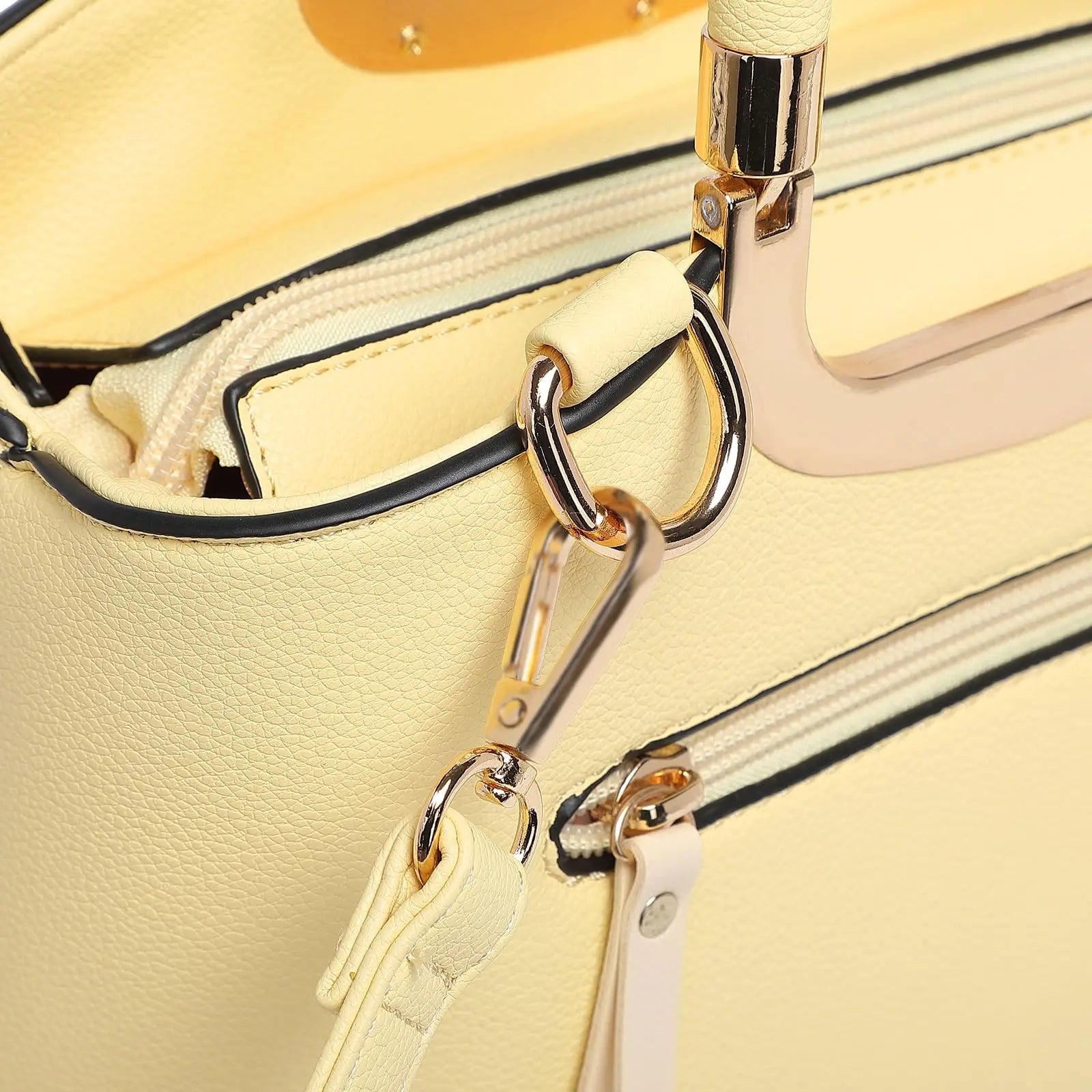 Celvera Handtas Dames - Elegante Tas met Roos Detail en Gouden Frame | Chique