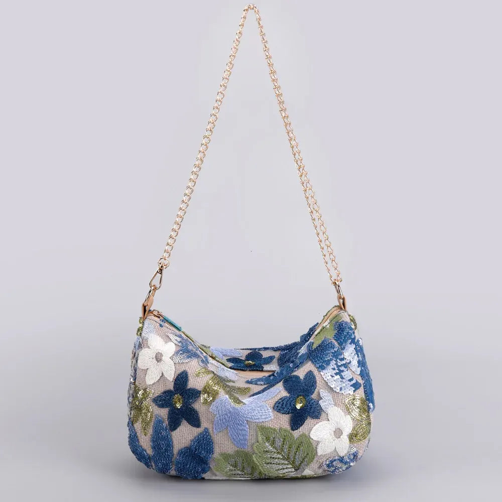 Celvera Schoudertas Dames - Romantische Hobo Bag met Bloemenprint | Zomer