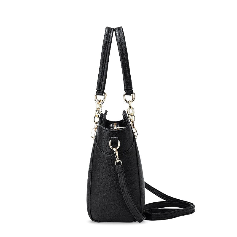 Celvera Elegante dames handtas in bruin leer met schouderriem