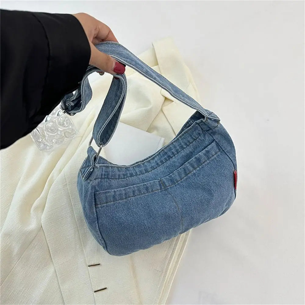 Celvera Tas Dames - Casual Schoudertas met Voorvak en Rood Label | Trendy