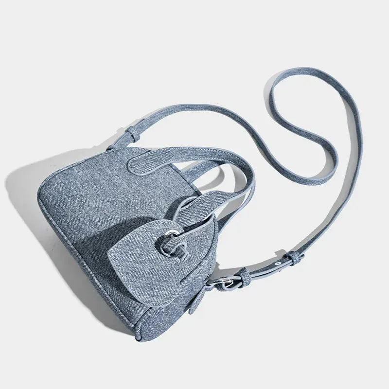Celvera Tas Dames - Mini Bowlingtas met Hart Bedeltje en Knoopjes | Casual