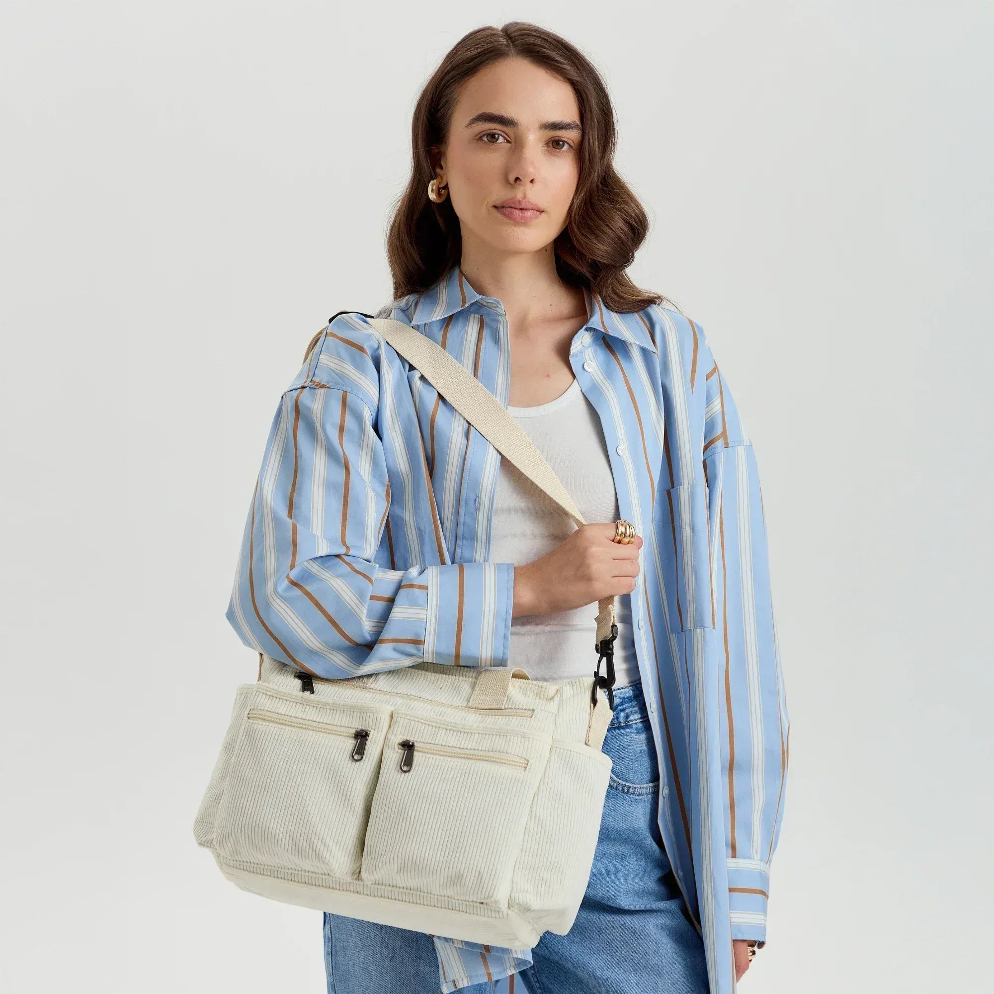 Celvera Crossbody Tas Dames | Corduroy | Ruim & Praktisch Design