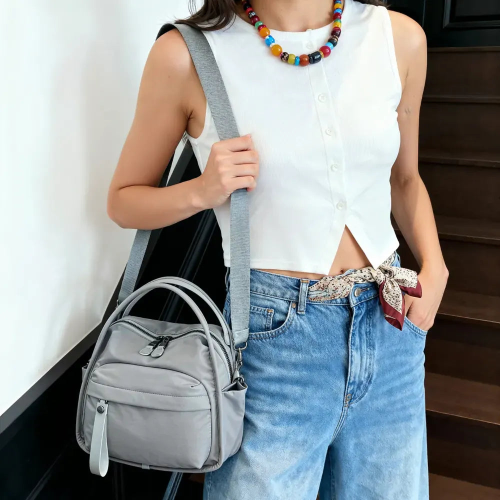 Celvera Luxe Crossbody Tas | Nylon | Verstelbare Band & Veel Opbergruimte