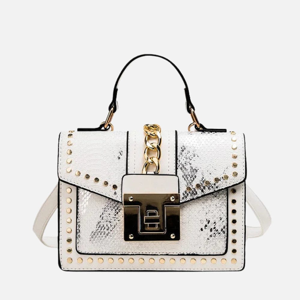 Celvera Designer Crossbody Handtas Dames – Snakeprint met Kettingsluiting