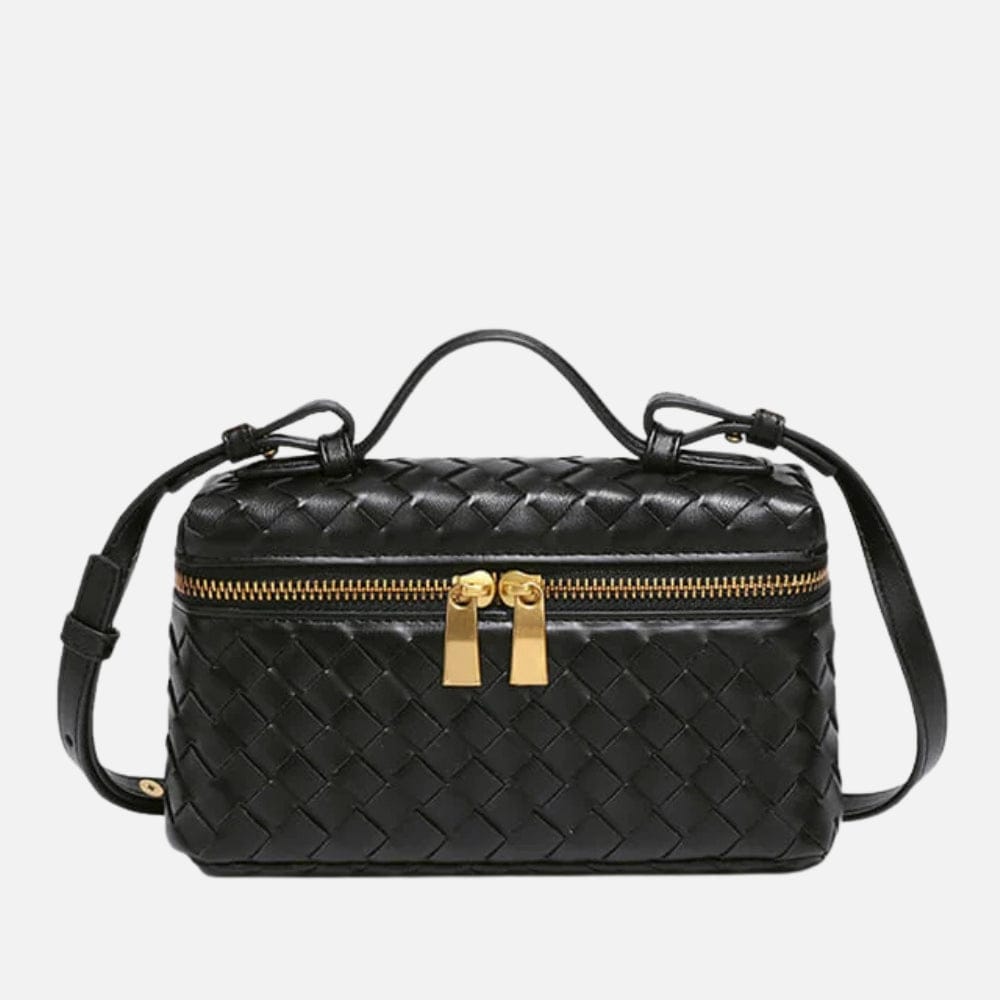 Celvera Luxe Gevlochten Handtas – Compacte Dames Tas voor Avond en Dag