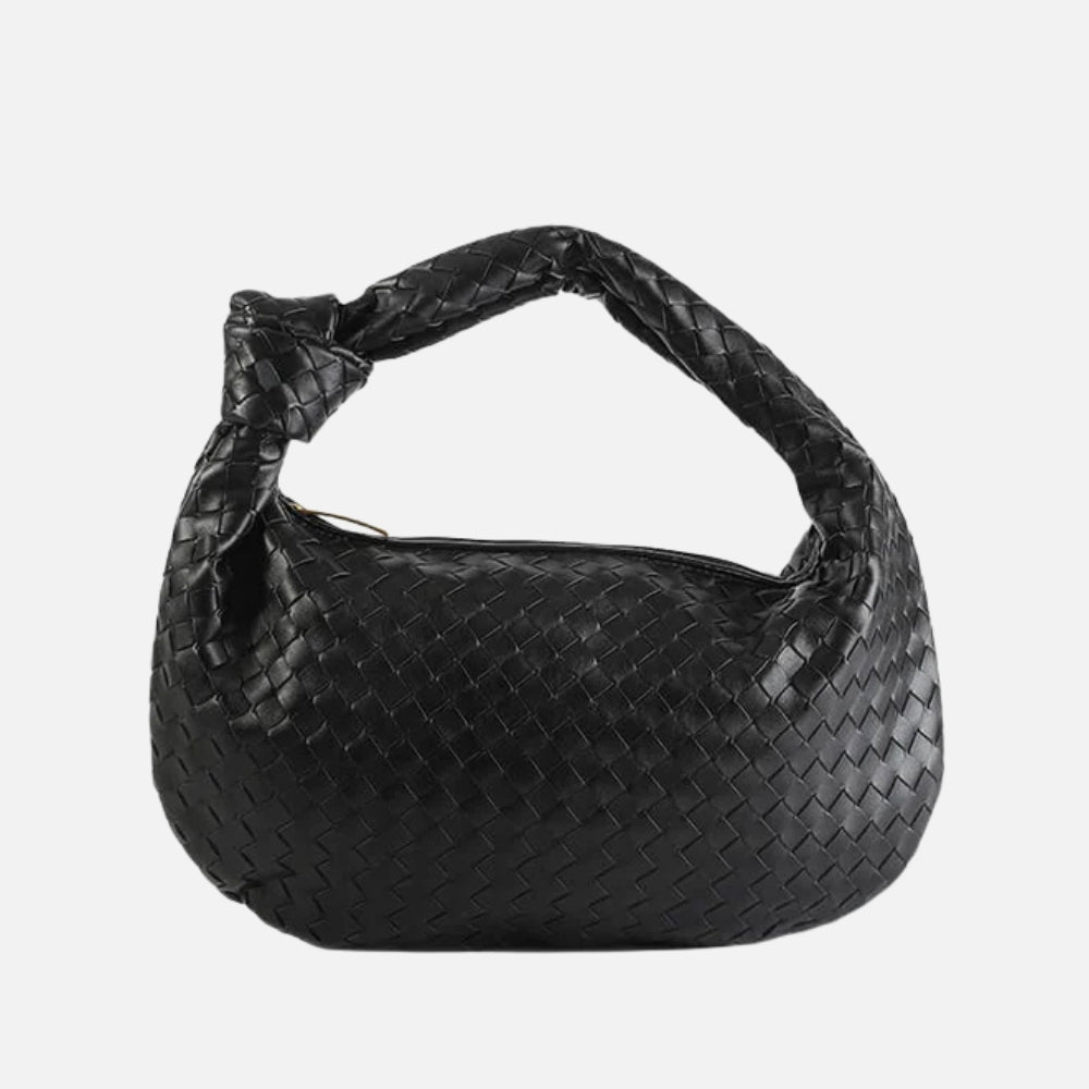 Luxe Gevlochten Schoudertas – Compacte Dames Tas voor Avond en Dag