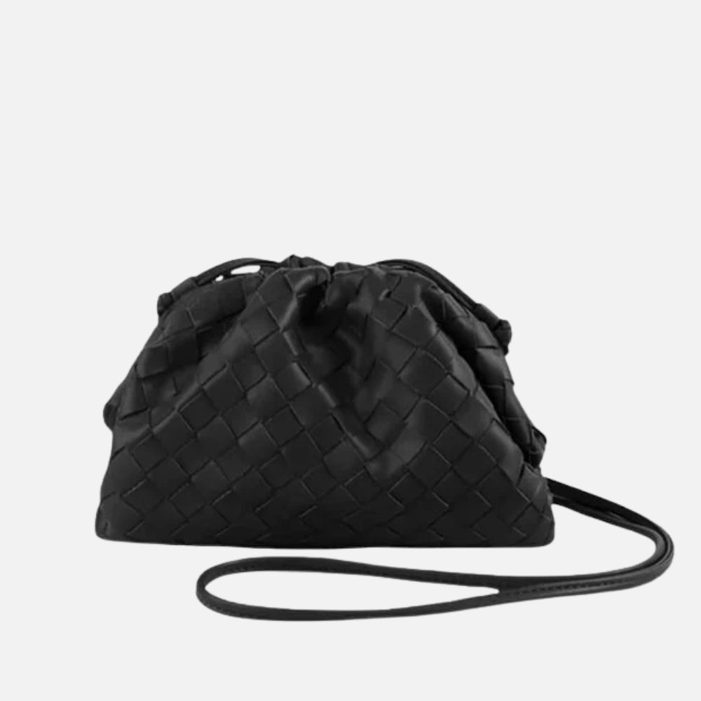 Trendy Gevlochten Dames Handtas – Compacte Handtas van Vegan Leer