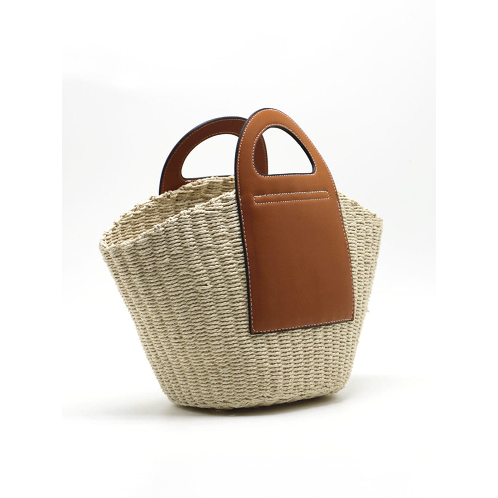 Celvera Tas Dames - Gevlochten Shopper met Gestructureerde Handvatten