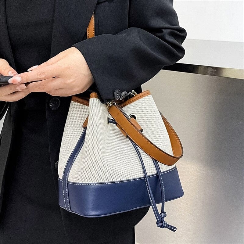 Celvera Tas Dames - Bucket Bag met Trekkoord en Afneembare Crossbodyband | Chique