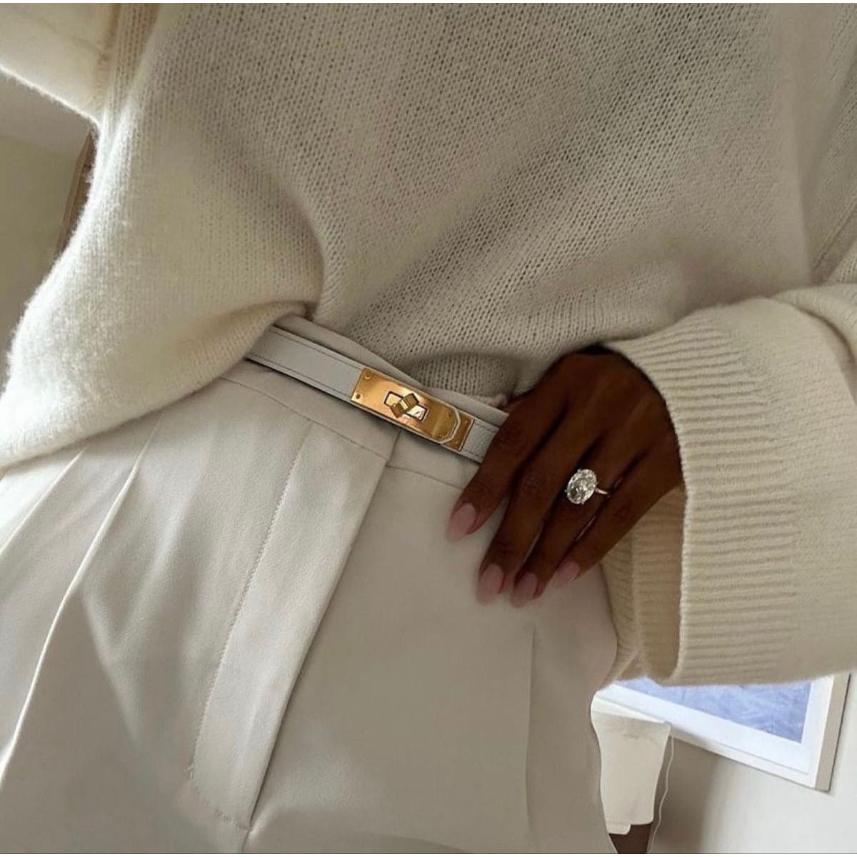 Celvera Riem, Kelly stijl gesp, leer, bruin, zwart of taupe, dames