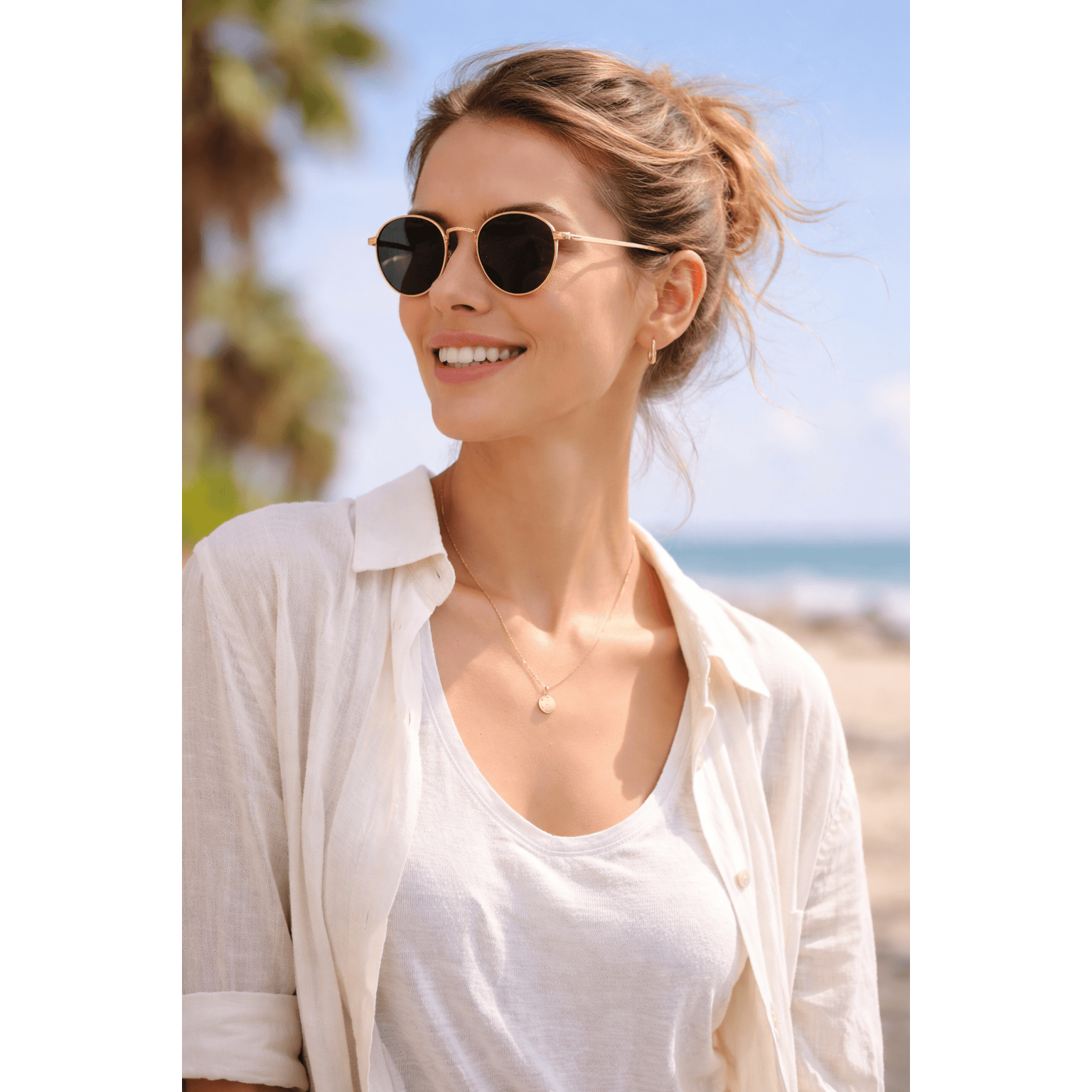 Celvera Zonnebril Unisex | Tijdloos Rond Model | UV Bescherming | Premium Afwerking