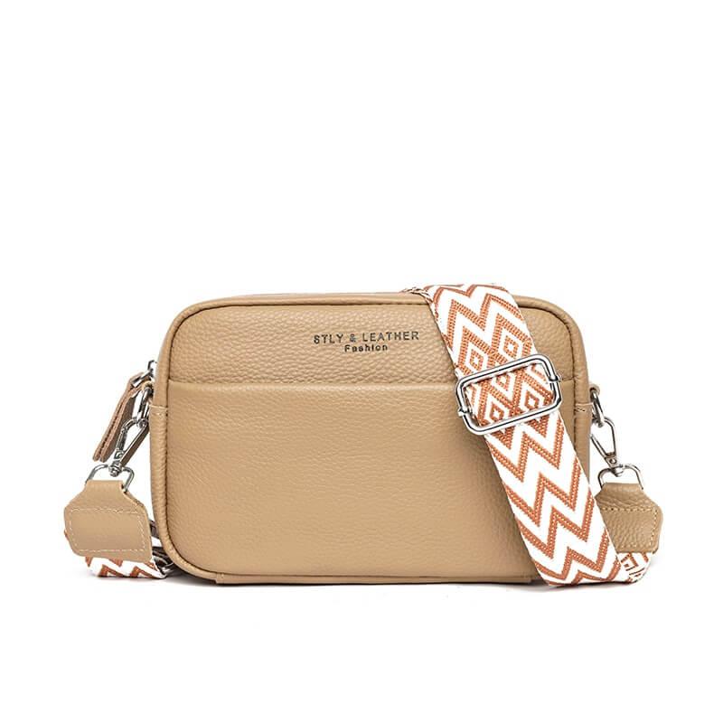 Celvera Crossbody tas van soepel leder met strak silhouet