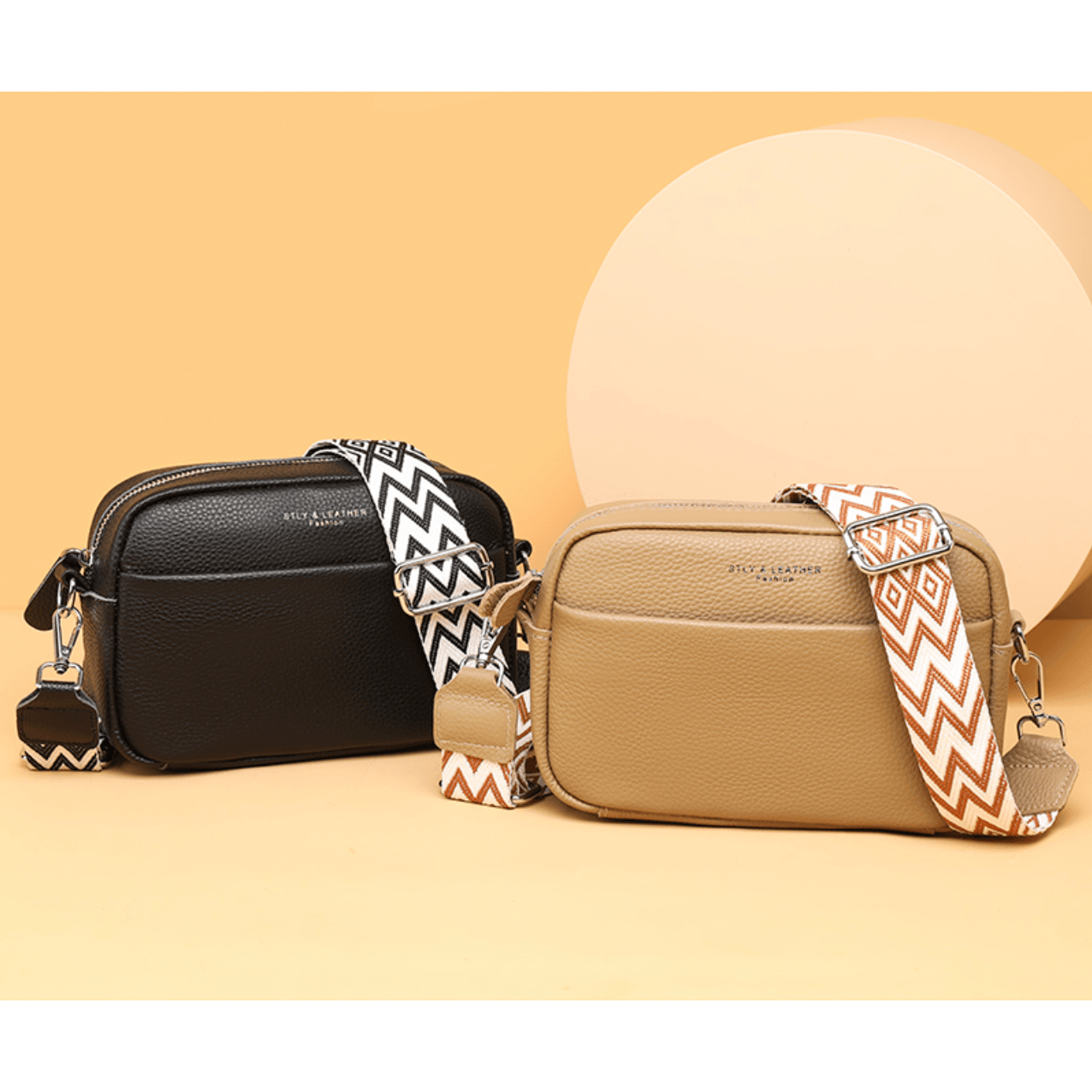 Celvera Crossbody tas van soepel leder met strak silhouet