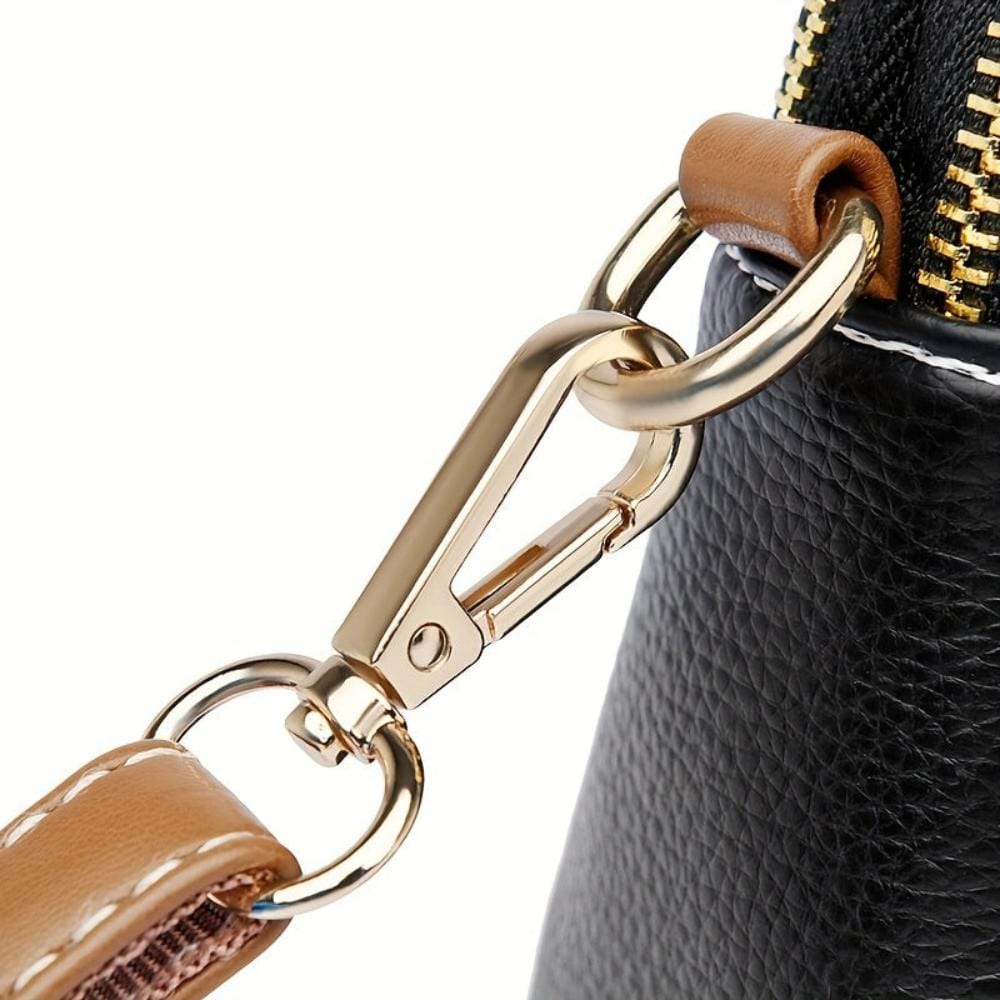 Celvera Tas Dames - Kleine Crossbody met Dubbele Rits en Schouderriem | Chique