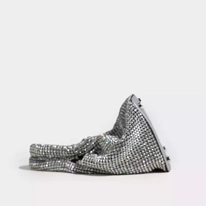 Celvera Tas Dames - Volledig Bedekte Strass Mini Bag met Dubbele Handgreep | Glamour