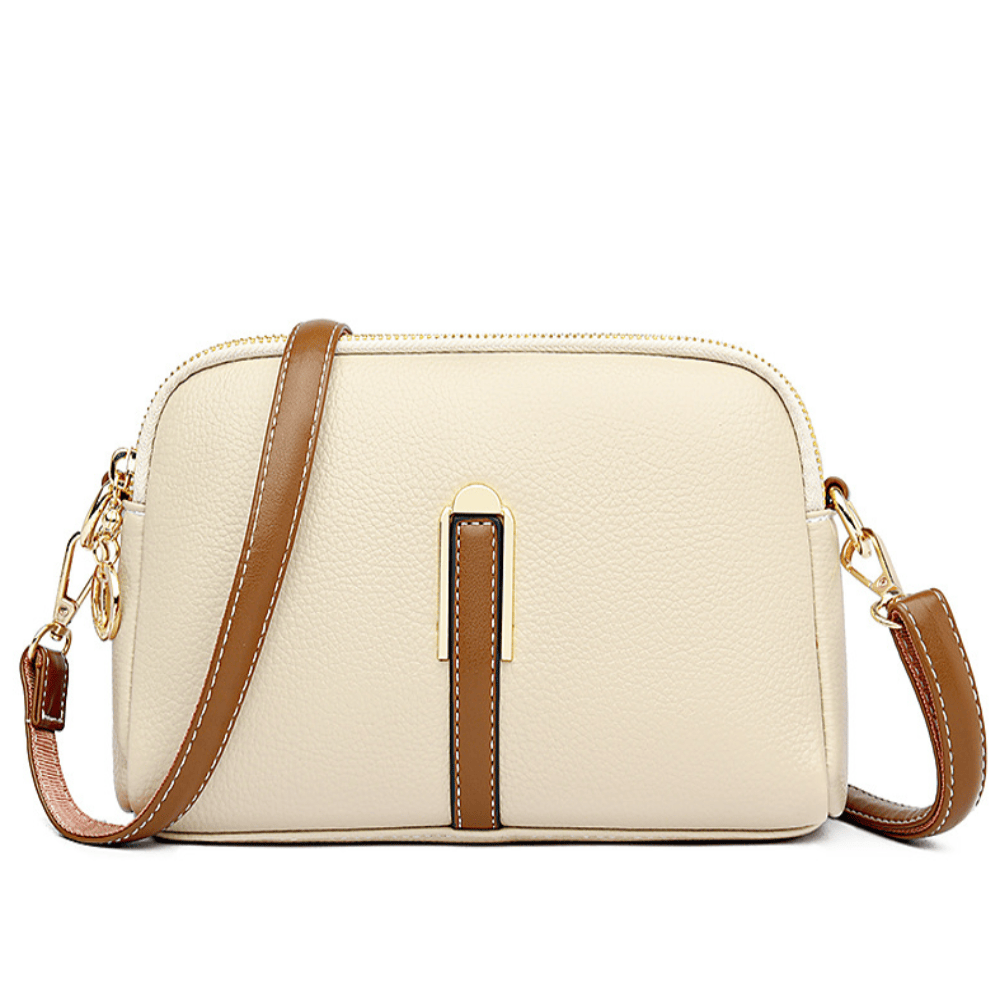 Celvera Tas Dames - Kleine Crossbody met Dubbele Rits en Schouderriem | Chique