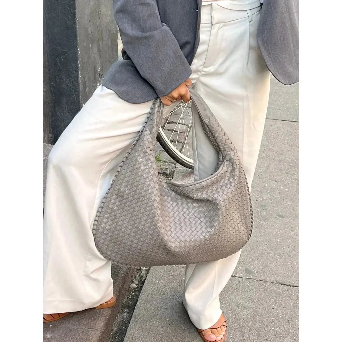 Celvera Tas Dames - Grote Gevlochten Hobo met Enkele Schouderriem | Casual